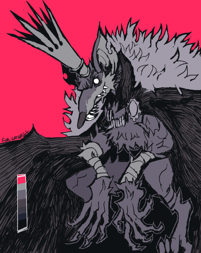GENCZILLA's tweet photo. Rat King sketch https://t.co/uRgHiHCYxt