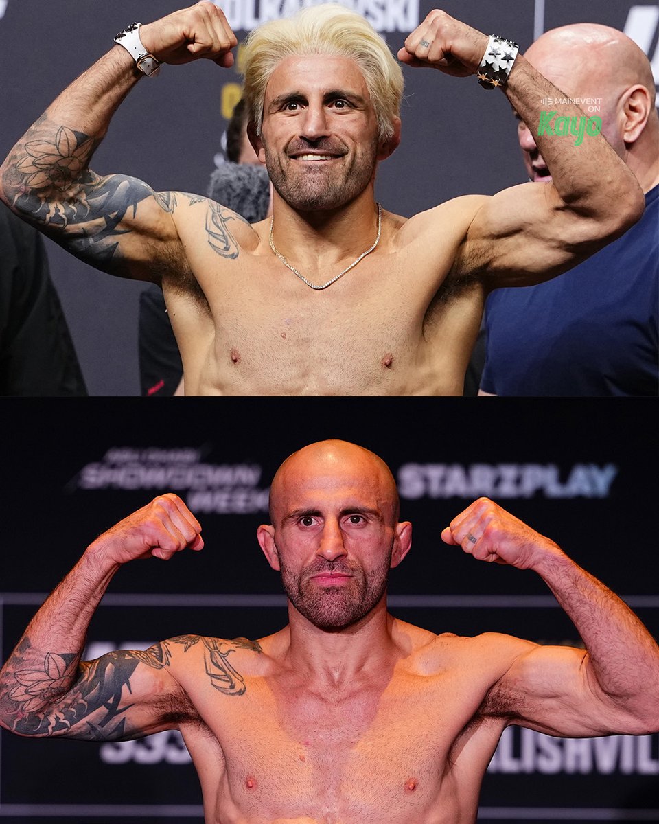 MainEventTV's tweet photo. Must have been a helluva cut to have to lose the Joe hair 😉 

Alex Volkanovski weighed in at 144.5lbs ahead of his title defence with Movsar Evloev tomorrow

#ufc333 
📆Sunday 25 October
⏰ 5AM AEDT (Volk's fight after 7AM)
📺 @maineventtv on @kayosports https://t.co/MsfNcgmzSi