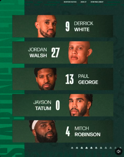 NBA_NewYork's tweet photo. Starting vs Knicks https://t.co/qW2yzeFGYj