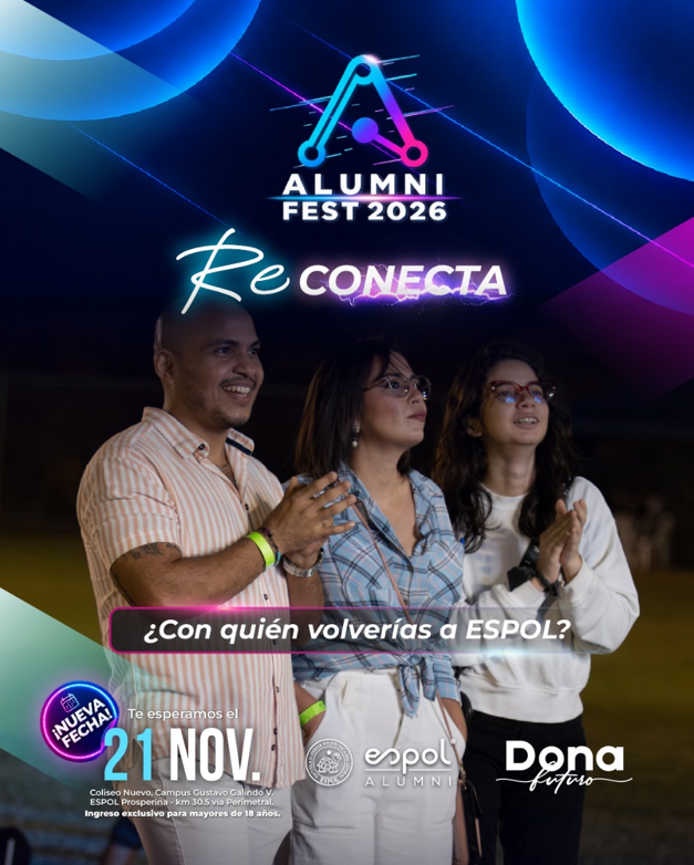 AlumniEspol's tweet photo. Desliza y encuentra a tu grupo en cada imagen ➡️👀

🗓️ 21 de Noviembre
🕔 17h00 a 23h00
📍 Lugar: Coliseo Nuevo, Campus Gustavo Galindo
🎟️ Adquiere tu pase en: https://t.co/fyu5tzjmUk

La historia que comenzó en ESPOL merece nuevos encuentros. ¡Nos vemos en el Alumni Fest! 💙✨ https://t.co/Tc7a3vIKCc