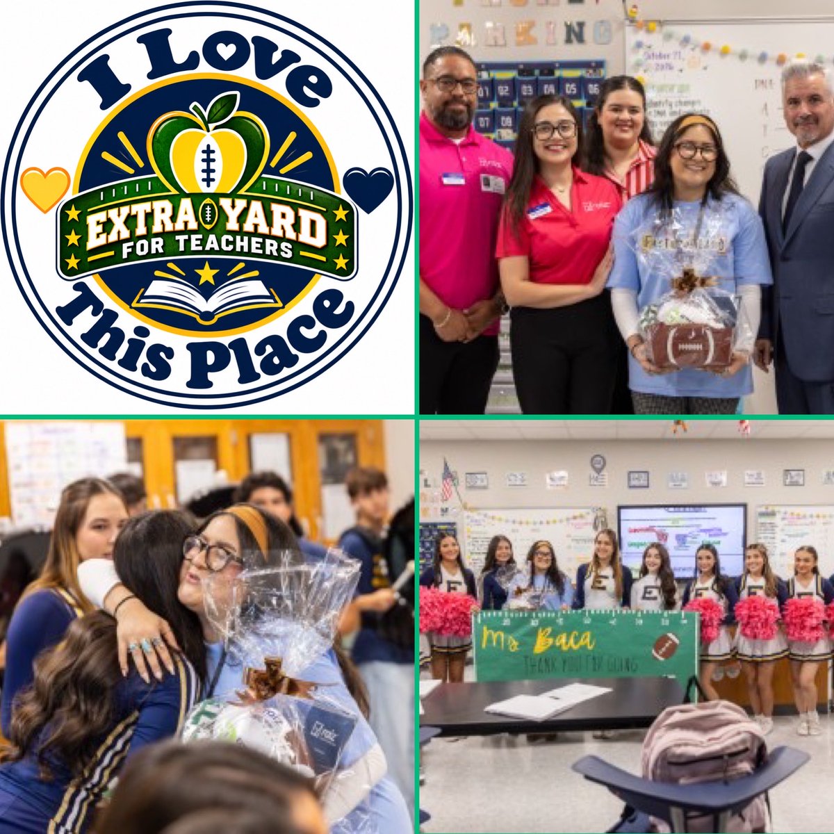 RealRobRobledo's tweet photo. Always Going Extra Yards for Our Students and @YsletaISD, Ms. Baca was the Recipient of the RAIZ Credit Union Recognition @EastwoodHQ!

She Truly Represents #THEDISTRICT and her Biology Team and Department. 

One of the Many Reasons…
            💛I Love This Place 💙 https://t.co/XC64yg68io