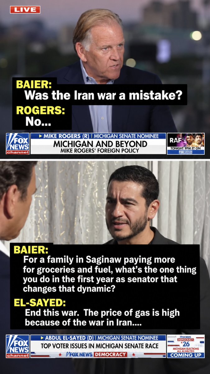 MeidasTouch's tweet photo. Michigan has a choice: https://t.co/basy98bbyh