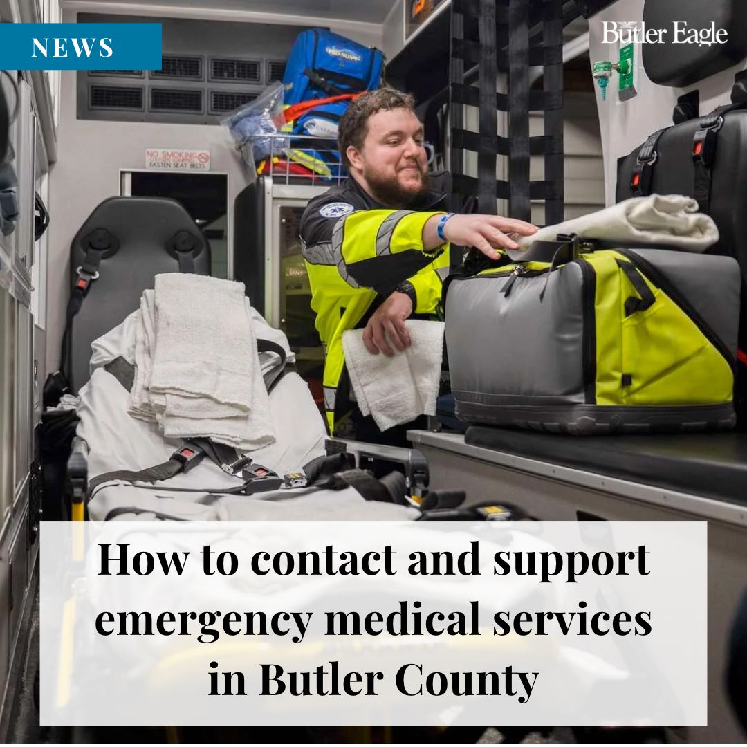 ButlerEagle's tweet photo. When medical emergencies happen, ambulance and other emergency rescue services across Butler County respond swiftly. 

Learn more about those services and how to support them. 
https://t.co/dLZkq3Vtuu https://t.co/MsIw3AF2K3