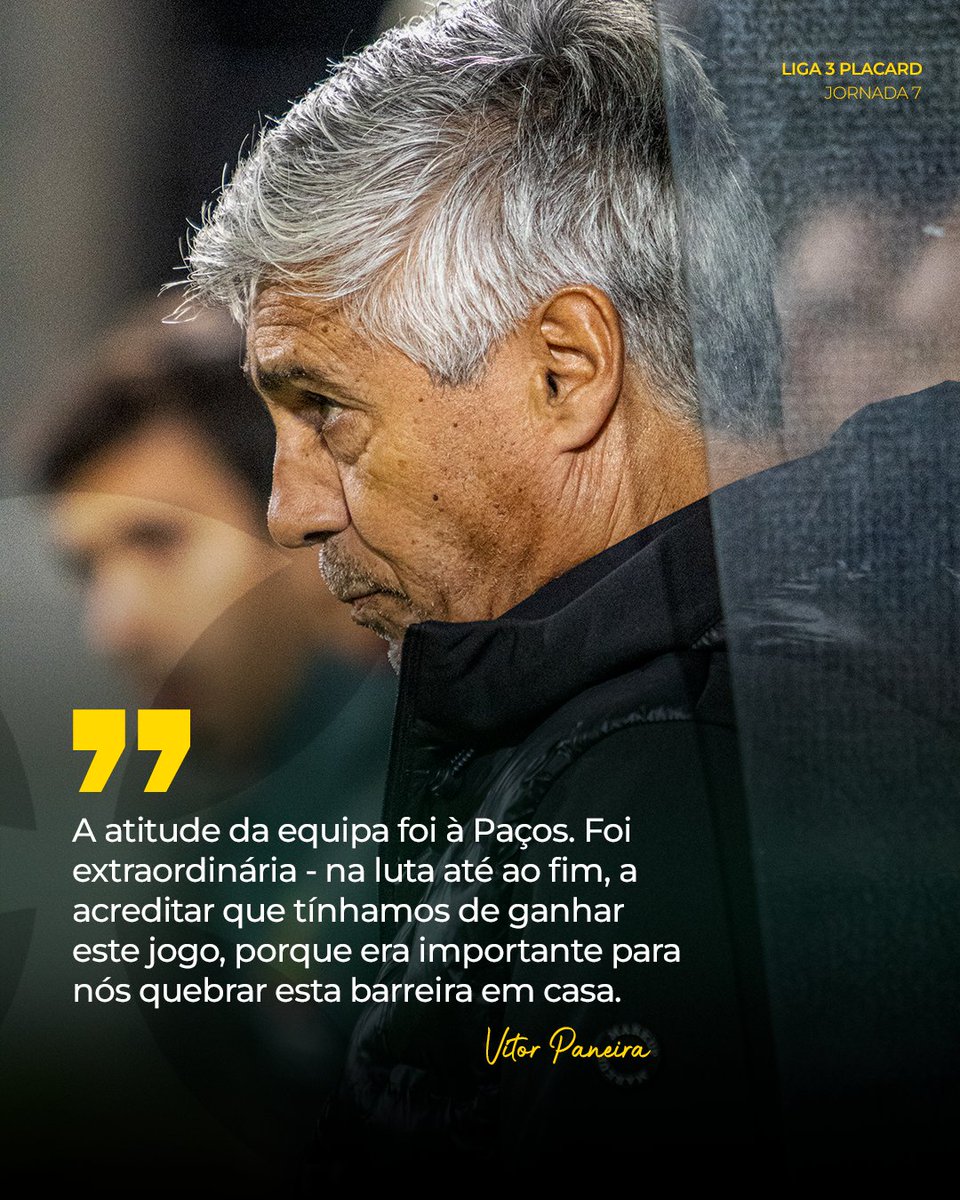 fcpf's tweet photo. 💬 A mensagem do mister Vítor Paneira após a vitória frente ao Leça FC.

#DefendeOAmarelo https://t.co/QTC4GzzOp7