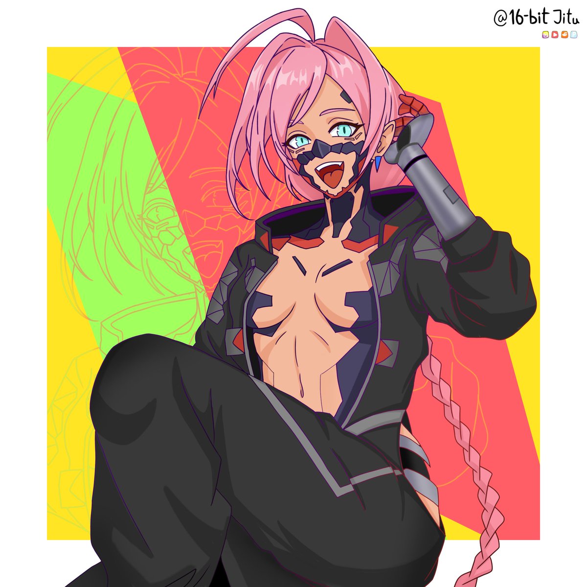 16BitJitu's tweet photo. This how i remember Talia.... #Talia #CyberpunkEdgerunners2 #cyberpunk #fanart https://t.co/VoYB9mDKYg