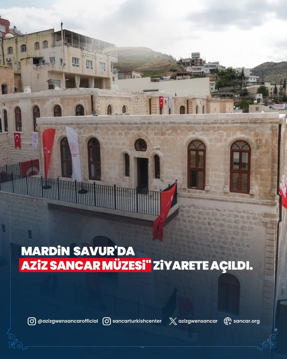 AzizGwenSancar's tweet photo. 🇹🇷 Savur’dan Nobel’e, Nobel’den Gelecek Nesillere…

Çocukluk hatıralarımın saklı olduğu Savur’daki evimizin müze ve kütüphaneye dönüşmesi benim için tarifsiz bir mutluluk. Bilim yolculuğumun başladığı bu evin artık gençlerimizin hayallerine ev sahipliği yapacak olması çok kıymetli.

1/3