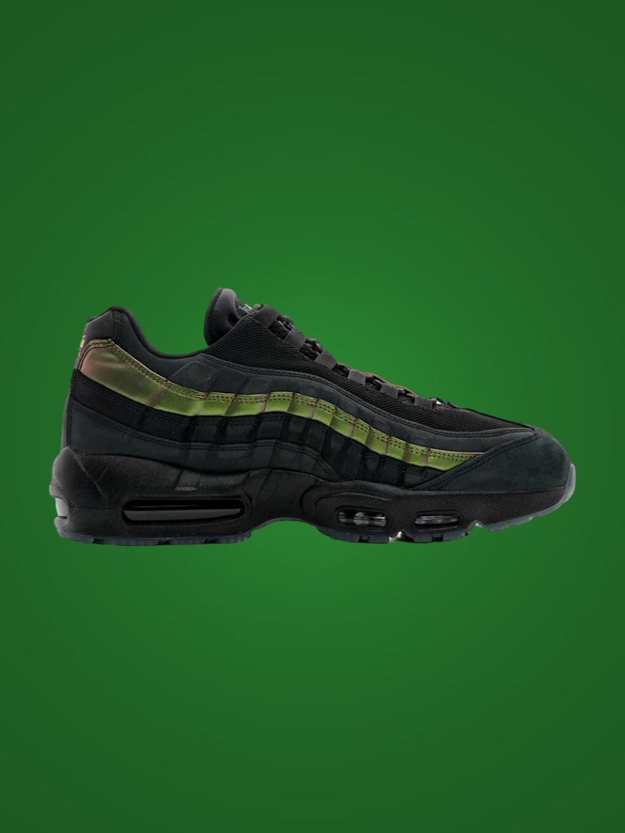 Kixify's tweet photo. Kyle Wilson x Nike SB Air Max 95 Black / Stadium Green release December 2026 for $190. https://t.co/275apTCH3q https://t.co/iXAk3fhwWO
