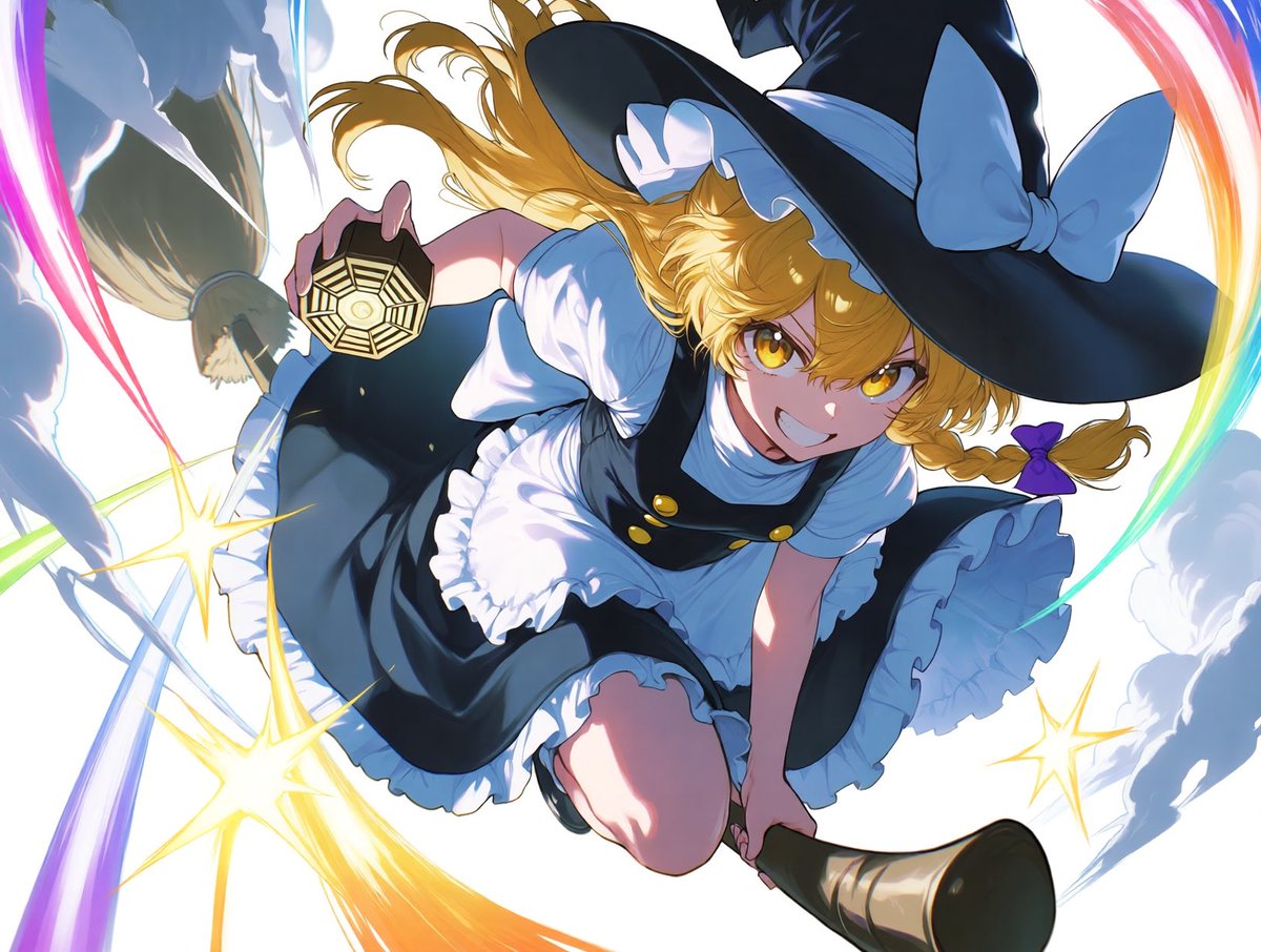 next1111sub's tweet photo. 東方Project / 霧雨魔理沙 / マスタースパーク https://t.co/2SF6Yg0mQW
