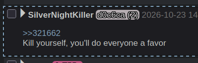 sun_osx's tweet photo. @SilverNightKill and I spoke in DMs and I walked them through how to use BBWchan. The person who I thought was them was an impersonator. He and I have worked it out, and I've removed my posts earlier implying it was him.

Thank you for DMing me so we could figure that out, Silver https://t.co/H2y5rp4MhJ