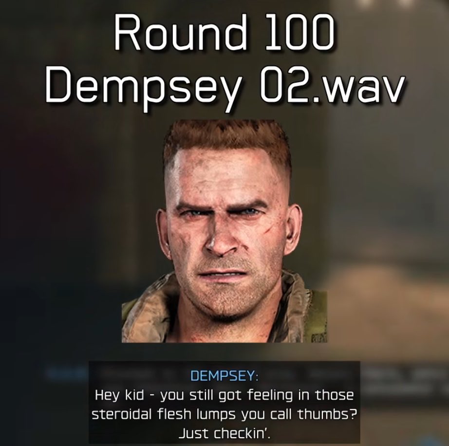 BaronOfZLand's tweet photo. The category is "4th Wall Breaking Round 100 Quotes".

Didn't know Sev had one, kinda hilarious in hindsight. https://t.co/2Z2BwB4CjR