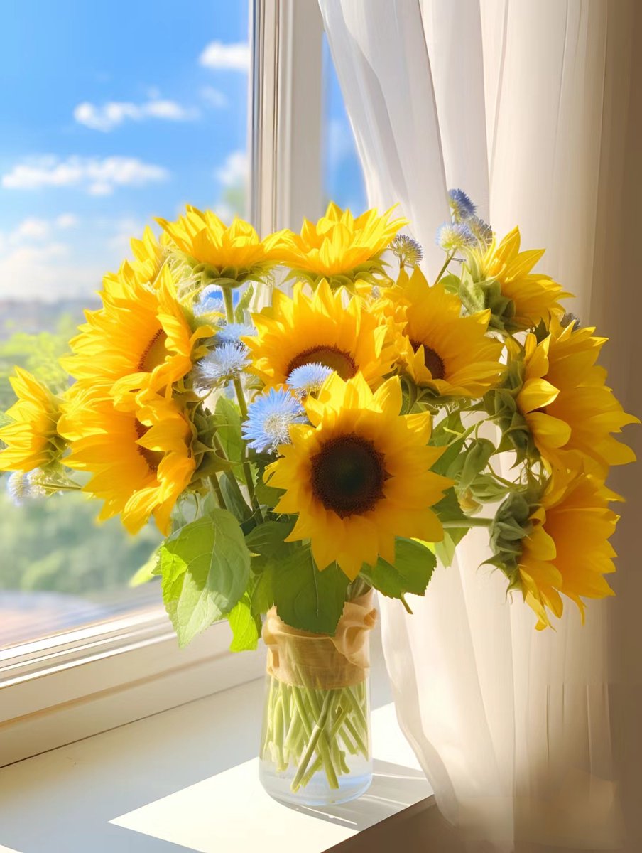 89xMFipXo5cYKia's tweet photo. [急な仕事で忙しくても、時折コーヒーを啜りながら季節の花の写真を眺めると、心がほっと緩む。窓辺には夏の終わりのひまわりが今でも少しだけ顔を出して、今日も一日の終わりにそっと肩を撫でてくれるようだ。] https://t.co/lt8pmCEnYS