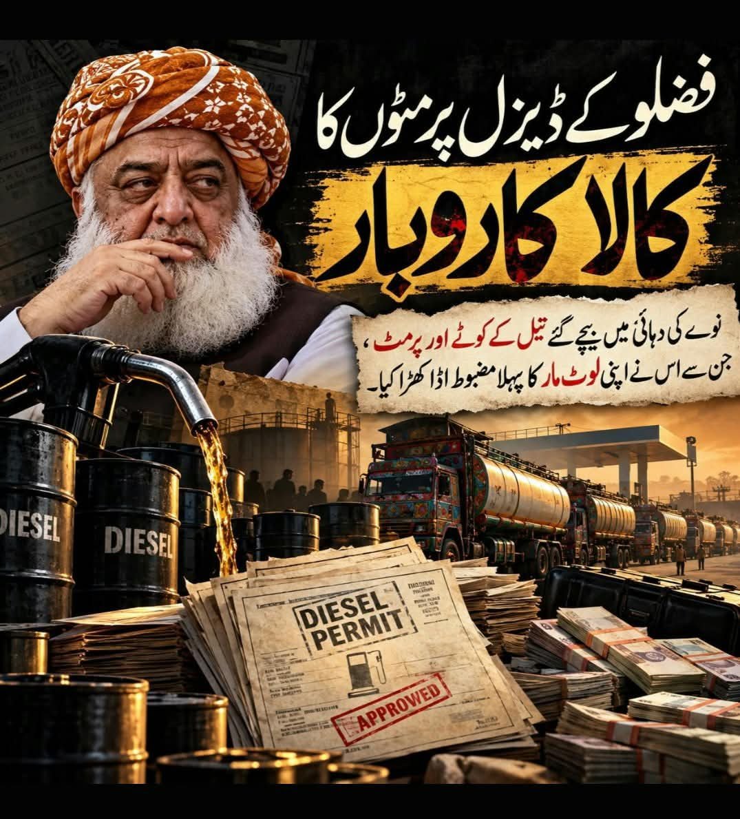 Duaa_Chn's tweet photo. 1990 کی دہائی میں افغانستان کو ڈیزل اور دیگر پیٹرولیم مصنوعات کی ترسیل کے اجازت ناموں سے متعلق فضل الرحمٰن پر اٹھنے والے سوالات آج بھی جواب طلب ہیں۔ اصولوں کے دعوے اپنی جگہ، مگر عوام کو الزامات نہیں، ثبوت اور شفاف جواب چاہیے
#منافق_خدمت_گار_فضلو #��ائن_خدمت_گار_فضلو #GeoForSale https://t.co/oB80GwUtdk