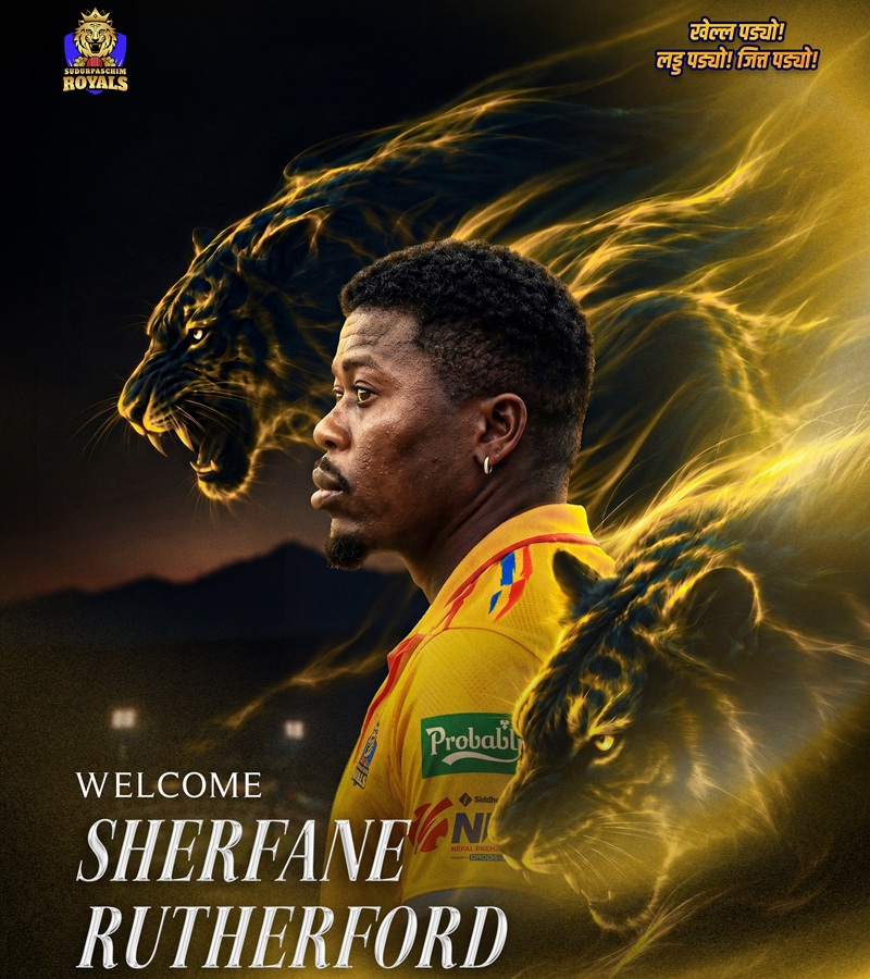 ictframe's tweet photo. Sherfane Rutherford Joins Sudurpaschim Royals for NPL Season 3

https://t.co/93cZvbsUEa

वेस्ट इन्डिजका शेरफन रदरफोर्ड सुदूरपश्चिम रोयल्समा अनुबन्धित

https://t.co/AH1i33Sist https://t.co/0Mu5sCUyly