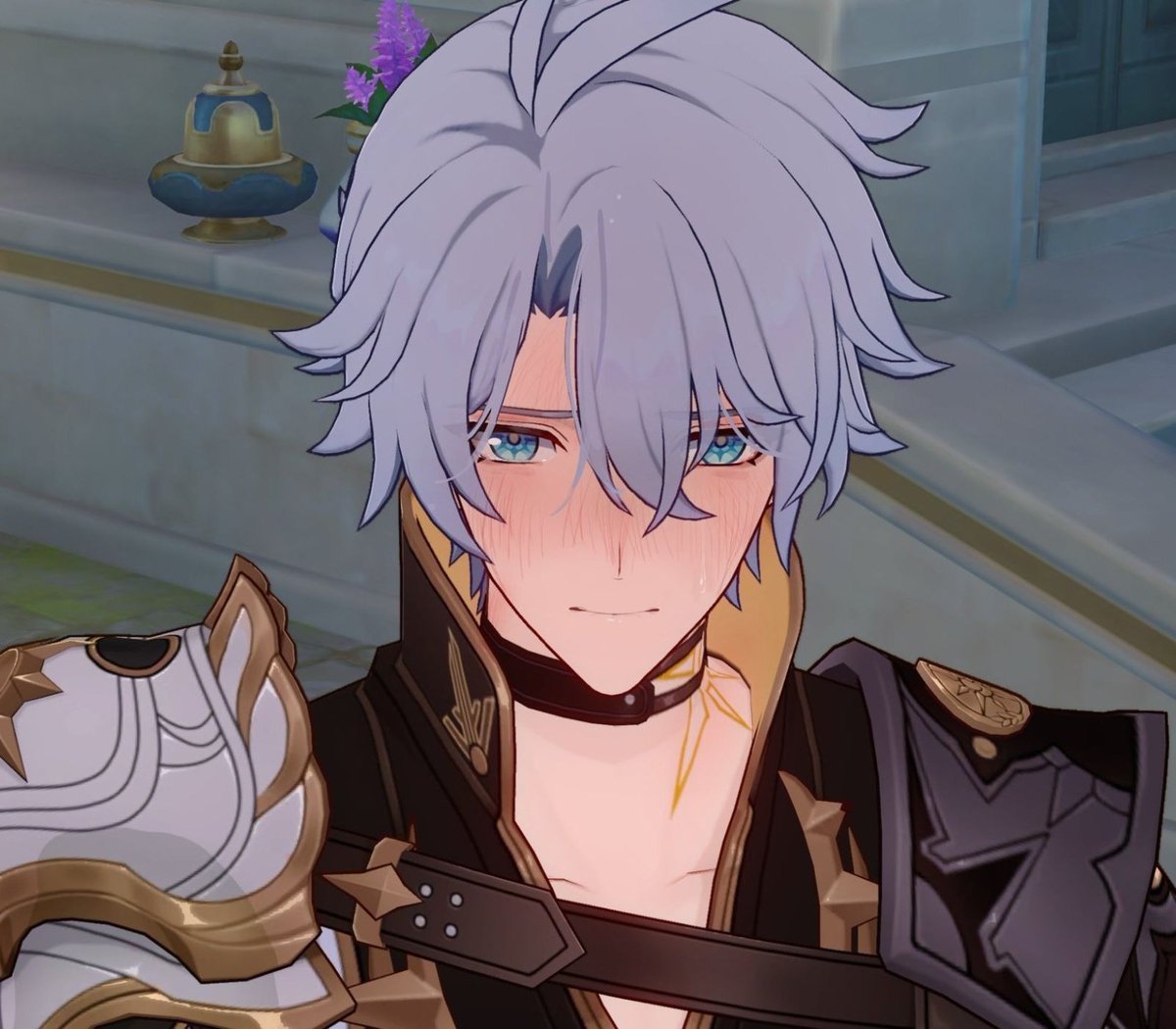 dee__eerr's tweet photo. Spent the morning daydreaming about blowing Phainon until he goes red all the way to his neck, and watch as he squirms and cries so prettily and begs you to stop https://t.co/gbvWBDWgxs