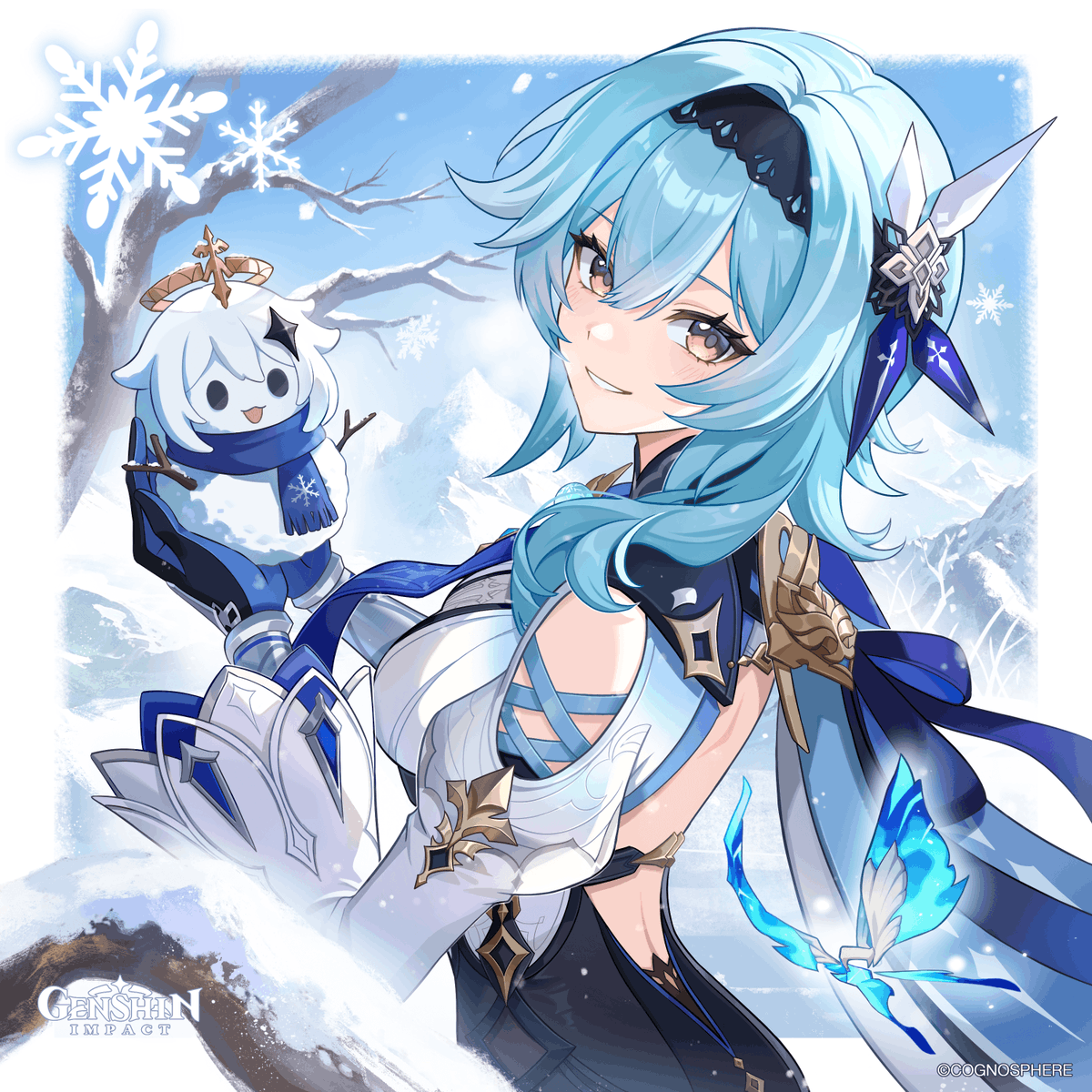 BRGenshinImpact's tweet photo. Feliz aniversário, Eula!

#HBD #Eula #GenshinImpact

Quem diria que uma viagem a Snezhnaya ia melhorar tanto a sua habilidade de fazer bonecos de neve?
Mais elogios? Não me faça rir, eu só acho que ele se parece um pouco com a Paimon!
Se for levar a sério, o que ainda falta no pequeno boneco de neve... Deixa eu pensar, vou colocar um cachecol nele...
Toma, agora esse visual não deixa ela muito mais parecida com a Paimon?

Agradecimentos especiais a BiBi pela incrível obra de arte!