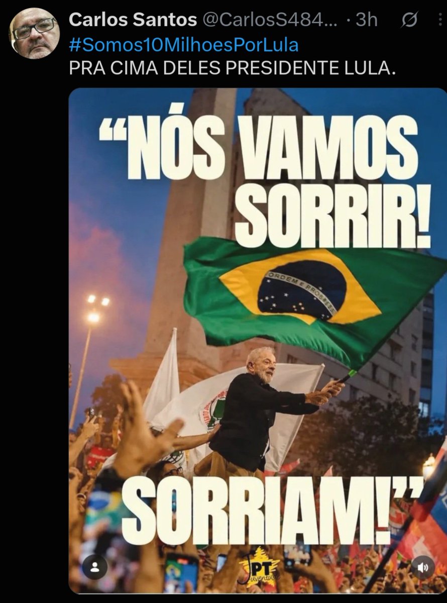 rosyvanialima's tweet photo. #SoMaisUmVotoProLula https://t.co/4XUcA8ueP6