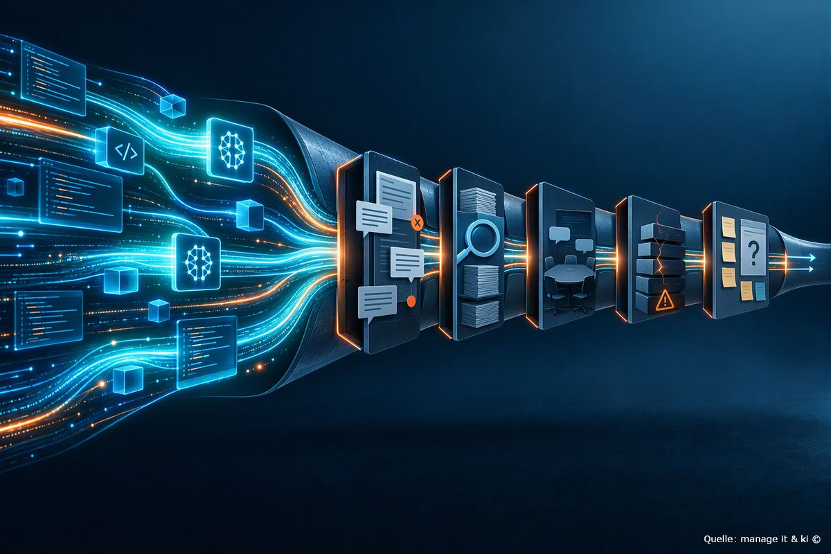 AlbertoAbsmeier's tweet photo. KI lässt Entwickler schneller Code produzieren – doch sie beschleunigt nicht automatisch die gesamte Softwarelieferung. Organisatorische Engpässe, aufwendige Reviews, technische Schulden und fehlende Strategien zehren viele lokale Zeitgewinne wieder auf.
https://t.co/PmvdgfiYyM https://t.co/COjpjrPeU0