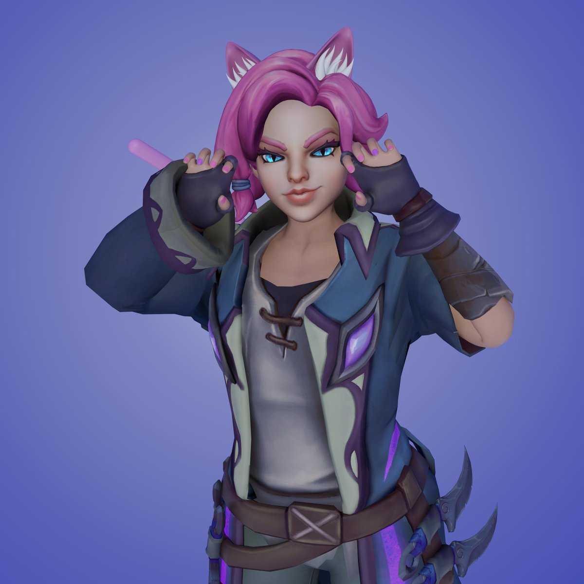 jawndeese's tweet photo. Simple Maeve pose
Model by @Not_A_Sigh
(also, give me some pose ideas)

#Paladins #PaladinsNSFW #Maeve #Blender https://t.co/X5n3axJ4Pl