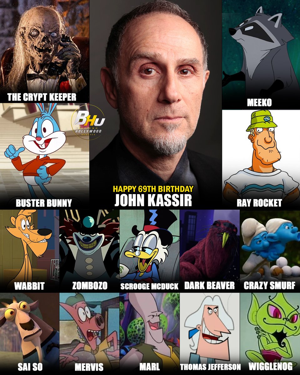 BeyondHUpdate's tweet photo. Happy 69th Birthday to John Kassir — The Voice of the Crypt Keeper!

Born October 24, 1957, actor and voice performer John Kassir celebrates his 69th birthday today. Across horror, animation, comedy, video games and theater, Kassir has spent more than four decades bringing an enormous range of unforgettable characters to life.
• The Crypt Keeper — Tales from the Crypt
• Buster Bunny — Tiny Toon Adventures
• Meeko — Pocahontas
• Ray “Raymundo” Rocket — Rocket Power
• Pete Puma — New Looney Tunes
• Zombozo — Ben 10
• Scrooge McDuck — Mickey Mouse productions
• Dark Beaver / Dave Beaver — Teenage Mutant Ninja Turtles
• Crazy Smurf — The Smurfs films
• Mervis — CatDog
• Sai So / Sanzu — Kung Fu Panda: Legends of Awesomeness
• Marl and others — Buzz Lightyear of Star Command
Kassir’s signature role remains the wonderfully macabre Crypt Keeper, whose cackling voice became synonymous with HBO’s Tales from the Crypt and continued across animation, specials and other appearances.
#JohnKassir #TalesFromTheCrypt #TinyToonAdventures