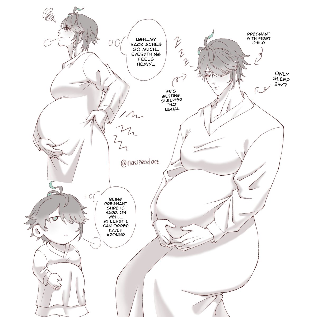 nasipecelart's tweet photo. Pregnant hayi so cute ❤️ (implied #kavetham 🏛️🌱) https://t.co/Bxi5IhnCsw