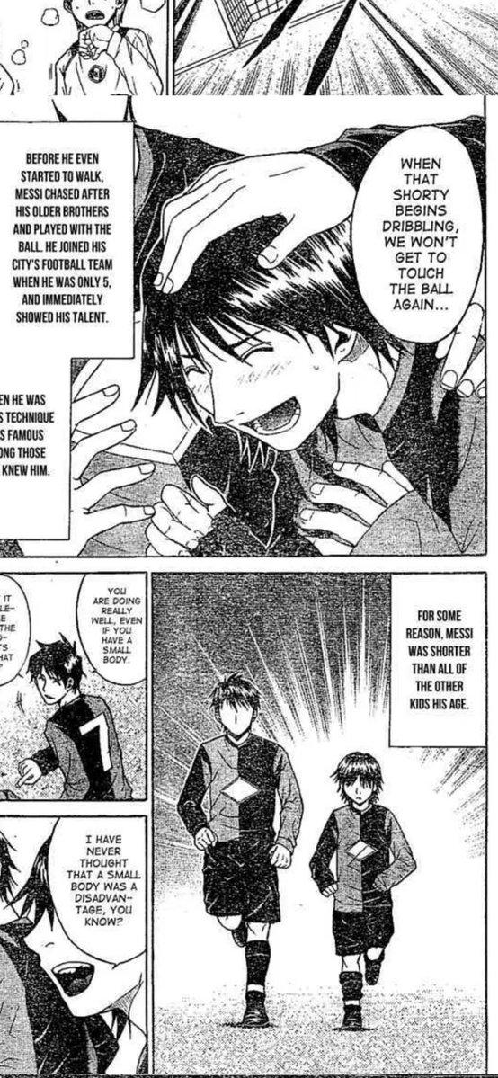 19m1sohere's tweet photo. Found this Barca jump manga and LOOK at Leo kun https://t.co/3qClMqrp9w