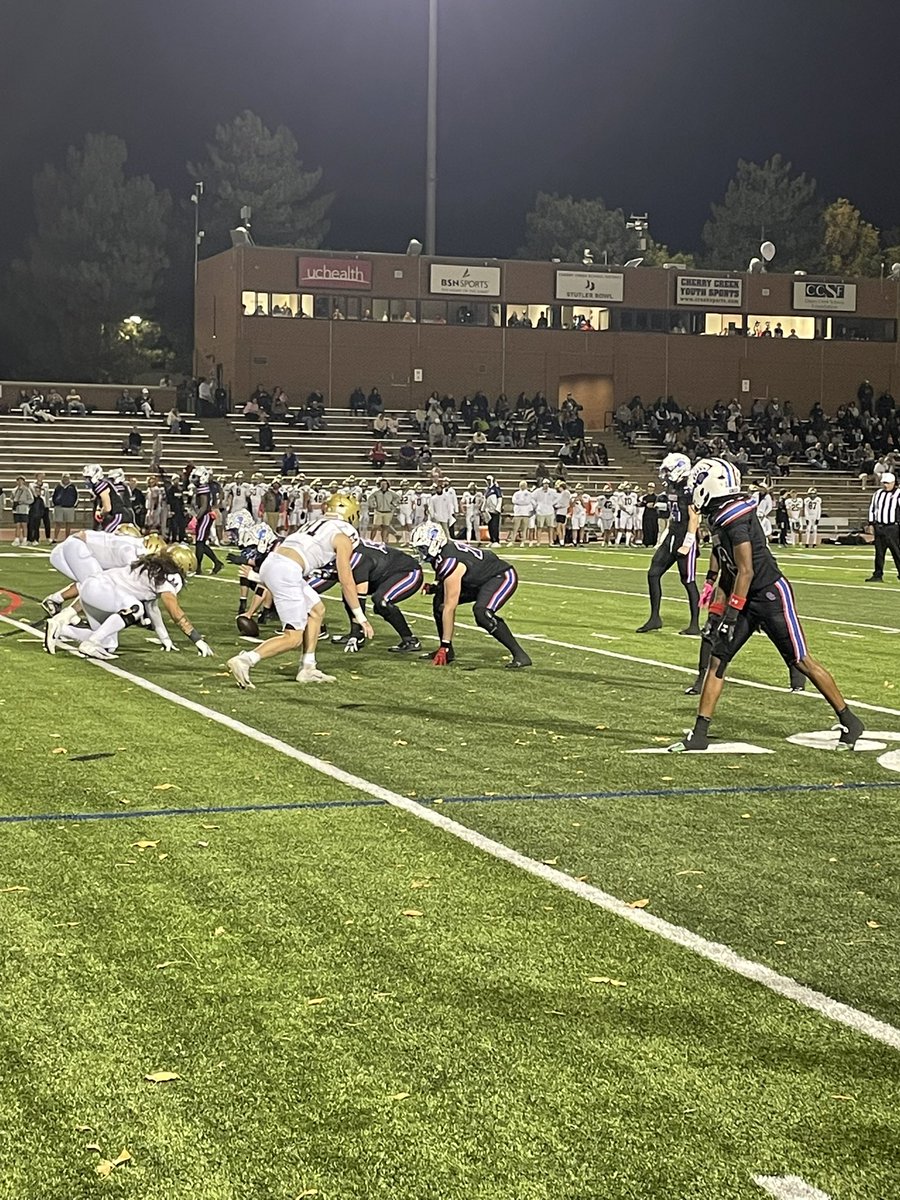 LyleMultimedia's tweet photo. Back for “Friday Night Lights” action / coverage for @ListenInWithKNN as @CreekFB hosts Mullen on “Senior Night.” The top-ranked team in Colorado looks to keep it rolling this evening! Windy but perfect weather here! https://t.co/9gRjRjKjYn