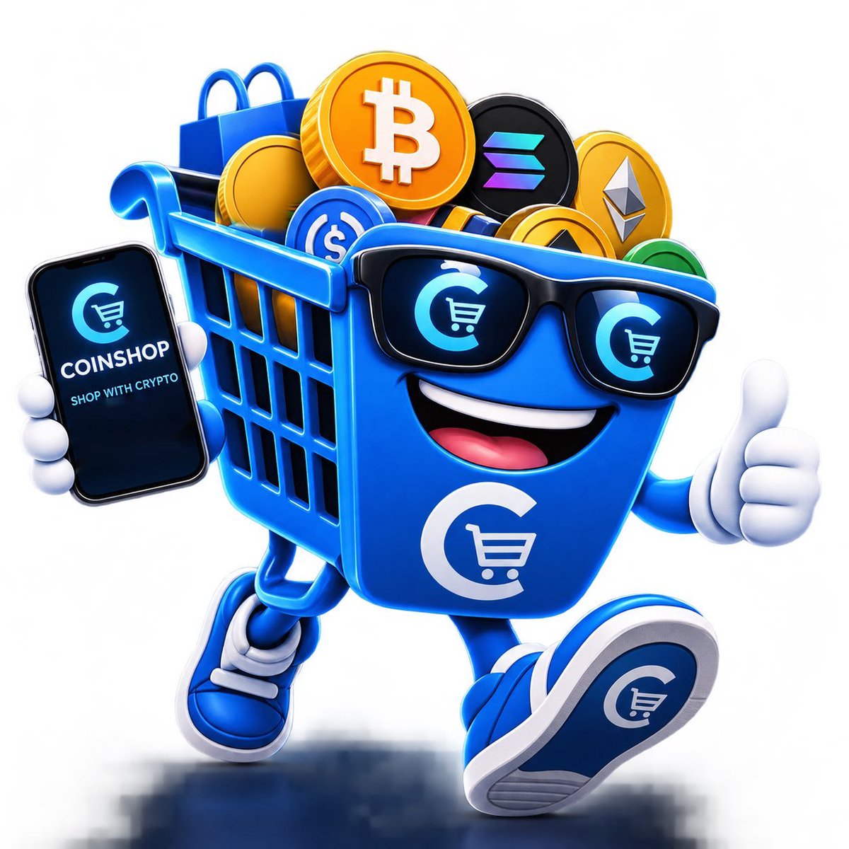Coinshopdotfun's tweet photo. Coiny, the coinshop mascot, is cooking up something 🛒👀 https://t.co/NqDUJIrGIk