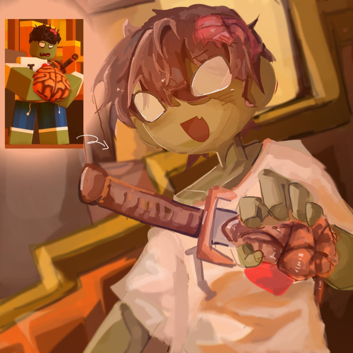 inuinnuinu's tweet photo. なんで体に剣が刺さってるの?🤯　#forsaken https://t.co/4GCi3FbNyF