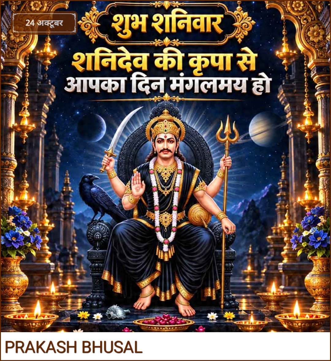 prakashbhusal22's tweet photo. ☘️🥀☕🌅#शुभ_प्रभात🌅☕🌺🙏
🚩#ॐ_शं_शनैश्चराय_नमः‼️🍀🙏🚩
🚩‼️#ॐ_हं_हनुमंते_नमः‼️🙏🌷🙏
🚩#ॐ_श्री_शनिश्चराय_नमः‼️🌹🙏🚩
🚩#ॐ_श्री_रामदूताएं_नमो_नमः‼️🙏🚩
🚩🏹#जय__जय__श्री__राम🏹🙏🚩
🚩#जय_श्री_शनिदेव_महाराज‼️🙏🚩
💐🌹🥀#शुभ_शनिवार🥀💐🌹🍀🥀
❤️☕#GOOD_MORNING☕❤️❤️ https://t.co/tnWlzaQcPj