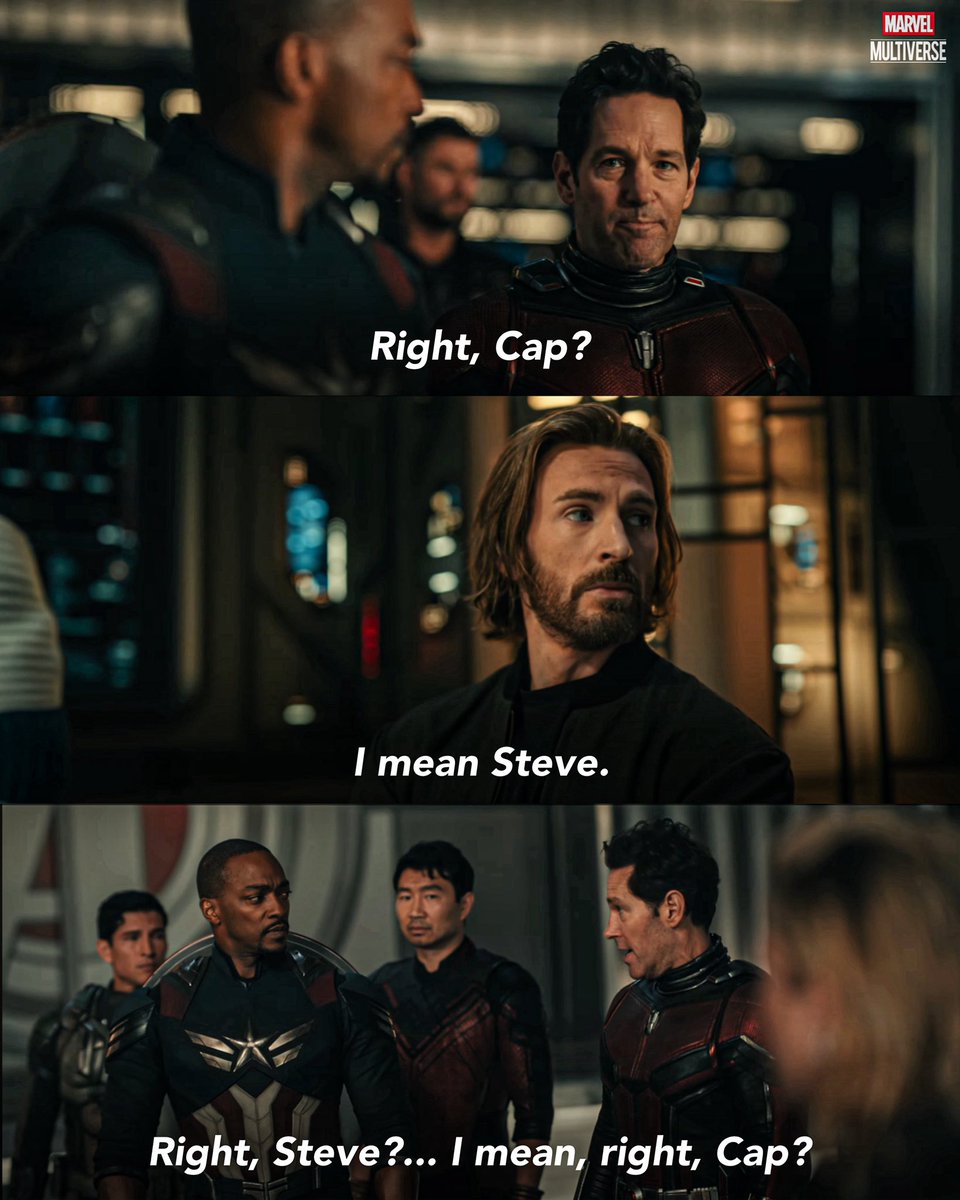 MarvelMultive's tweet photo. Right, Cap? 😭 #AvengersDoomsDay https://t.co/D4s1wb3MGO