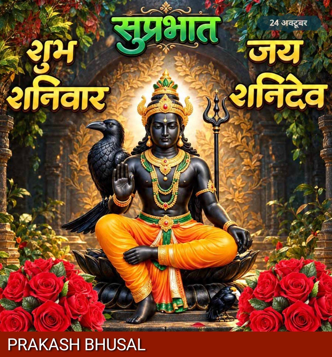 prakashbhusal22's tweet photo. ☘️🥀☕🌅#शुभ_प्रभात🌅☕🌺🙏
🚩#ॐ_शं_शनैश्चराय_नमः‼️🍀🙏🚩
🚩‼️#ॐ_हं_हनुमंते_नमः‼️🙏🌷🙏
🚩#ॐ_श्री_शनिश्चराय_नमः‼️🌹🙏🚩
🚩#ॐ_श्री_रामदूताएं_नमो_नमः‼️🙏🚩
🚩🏹#जय__जय__श्री__राम🏹🙏🚩
🚩#जय_श्री_शनिदेव_महाराज‼️🙏🚩
💐🌹🥀#शुभ_शनिवार🥀💐🌹🍀🥀
❤️☕#GOOD_MORNING☕❤️❤️ https://t.co/tnWlzaQcPj