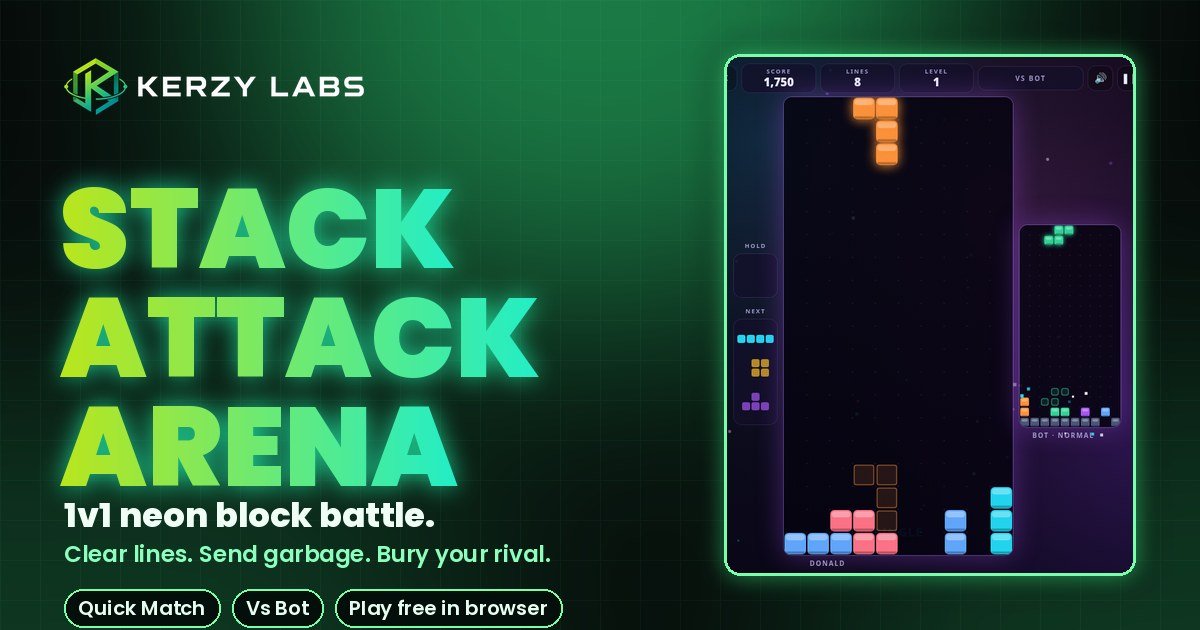 DigitalUG_Store's tweet photo. Come vote for Stack Attack Arena in Digital Underground's Maker League! 🗳️ One free vote a week, and the winner becomes Maker of the Week. https://t.co/OQRPvsCbkT https://t.co/IU0lwx370x