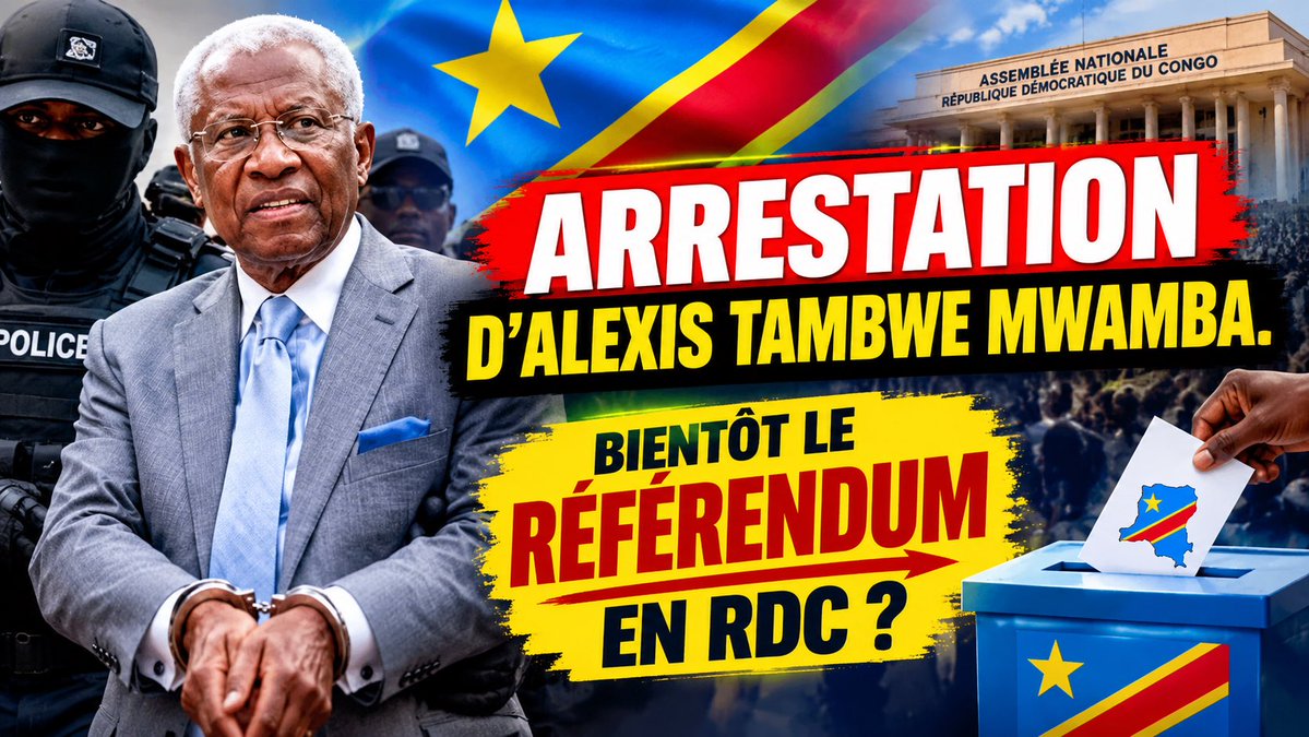 Kayabufrederic's tweet photo. L’arrestation de Mr. Alexis Tambwe Mwamba à #kinshasa hier Jeudi le 23 Octobre 2026. 

Que cacherait cette arrestation? Est-elle #légale ou #illégale? 
Suivez notre analyse 🧐 sur #youtubevideo RDC Nouveau depart.

Votre opinion.
#CommentYourAnswer
#Congo https://t.co/tHYqz8cpku