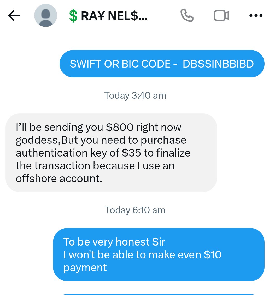 Dishant9910's tweet photo. @LoserRay8k Dear Innocent People 
Don't fall for this Scam 
You need to pay first to get paid...
Proof is attached:- https://t.co/MtNYxnze67