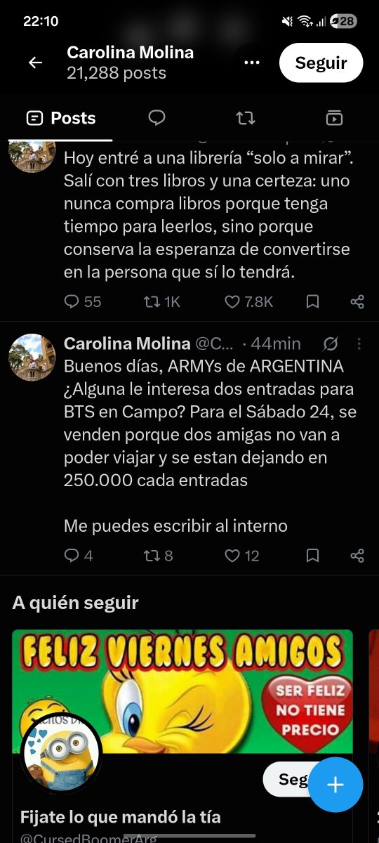 Whaiiiya's tweet photo. ESTAFADORA
LE PAGUÉ LAS DOS ENTRADAS Y NO ME DIO NADA
HAY MAS QUE DICEN QUE ES ESTAFA
CHORRA DE MIERDA
DIFUNDAN!!!!

BTS | CHORRA | ESTAFA | ARGENTINA https://t.co/KH8tZQvKXZ