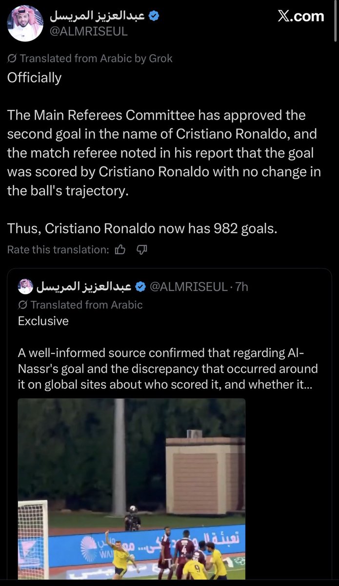 snaggympg's tweet photo. @mvsrapp incorrect, you’re ignoring official league data and instead using 3rd party data providers. 

The OFFICIAL match report and the OFFICIAL REFEREE COMMITTEE have deemed it Ronaldo’s goal

pretty strange decision from you to undermine the official League record which is what counts https://t.co/wioWoAx3rs