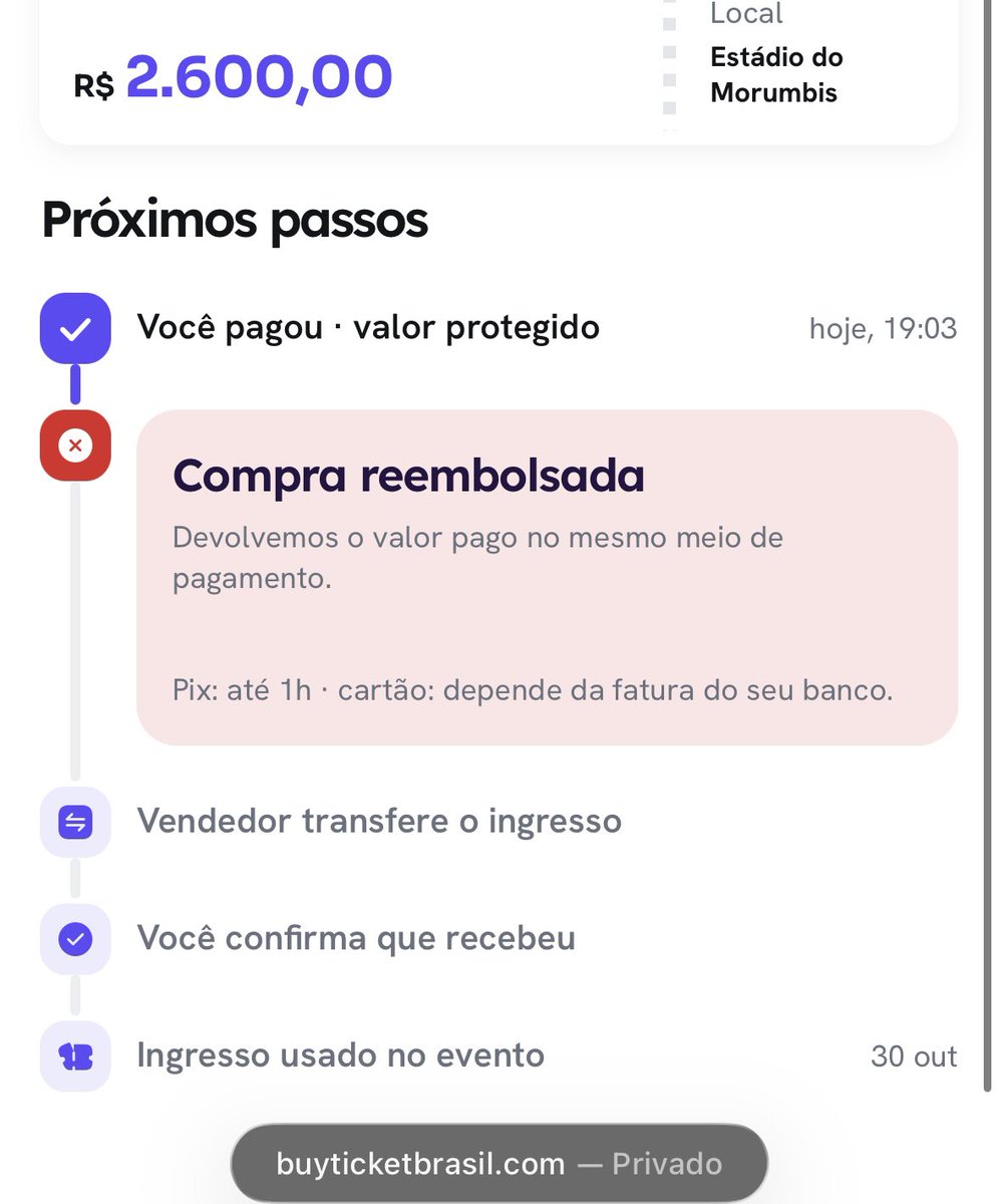 gguktzx's tweet photo. 🚨 Uma reclamação à BuyTicket: comprei um ingresso por lá e a venda foi confirmada, mas, depois de muita demora, descobri que o vendedor não tinha o ingresso. ele ainda me disse no chat que tinha vendido o ingresso ontem, sendo que confirmou minha compra hoje, 2 minutos antes do+ https://t.co/jdJDDr6F2N