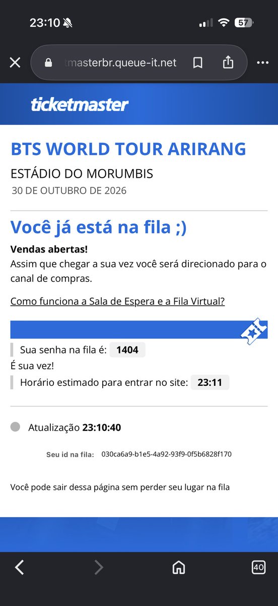 heokookiee's tweet photo. Eu entrei no site nesse horário e mesmo assim não consegui😭 volta ticketmaster https://t.co/bcOvI2vqx4