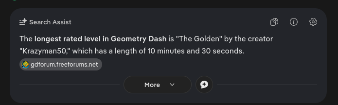 BasketGamingYT's tweet photo. aah yes, the longest rated level in geometry dash is the golden by krmal https://t.co/Ddvef26Fav