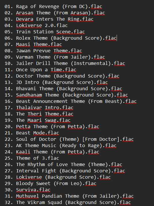 Quality_Pixels's tweet photo. Anirudh Ravichander POWERFUL BGMs - FLAC
[Mix of 16Bit and 24Bit audio songs]

Individual Files: https://t.co/pFbDA4WRef

Zip Files: https://t.co/2FtROUIWtw

#PremiumAudiosFromQP https://t.co/WfmLNvmqtD