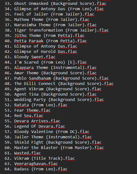 Quality_Pixels's tweet photo. Anirudh Ravichander POWERFUL BGMs - FLAC
[Mix of 16Bit and 24Bit audio songs]

Individual Files: https://t.co/pFbDA4WRef

Zip Files: https://t.co/2FtROUIWtw

#PremiumAudiosFromQP https://t.co/WfmLNvmqtD
