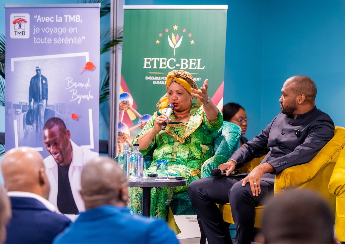 EtecBel's tweet photo. L’investissement en #RDC passe aussi par la capacité à s’y rendre de manière fiable et régulière.

Lors de #CAPRDC, Madame Cecile Serao, directrice commerciale d’@Air_Congo_, a rappelé que la compagnie nationale n’est pas uniquement destinée aux Congolais résidant au pays, mais également à la #diaspora et aux étrangers.

L’aviation joue ici un rôle central : Air Congo rend possibles les allers-retours entre l’Europe et la RDC, mais aussi entre les différentes villes du pays. Compagnie encore récente, elle a pour ambition d’être une référence en matière de #sécurité et de #fiabilité.

Dans son désir d’encourager les allers-retours et les projets d’investissement en RDC, #AirCongo, partenaire de cette édition, a offert un surclassement à destination de la RDC à l’un de nos participants.

Nous remercions Madame Cecile Serao et l’ensemble d’@Air_Congo_ pour leur participation.

#InvestirEnRDC #entreprenariat #investissement #BelgiqueRDC #EuropeAfrique #ETECBEL