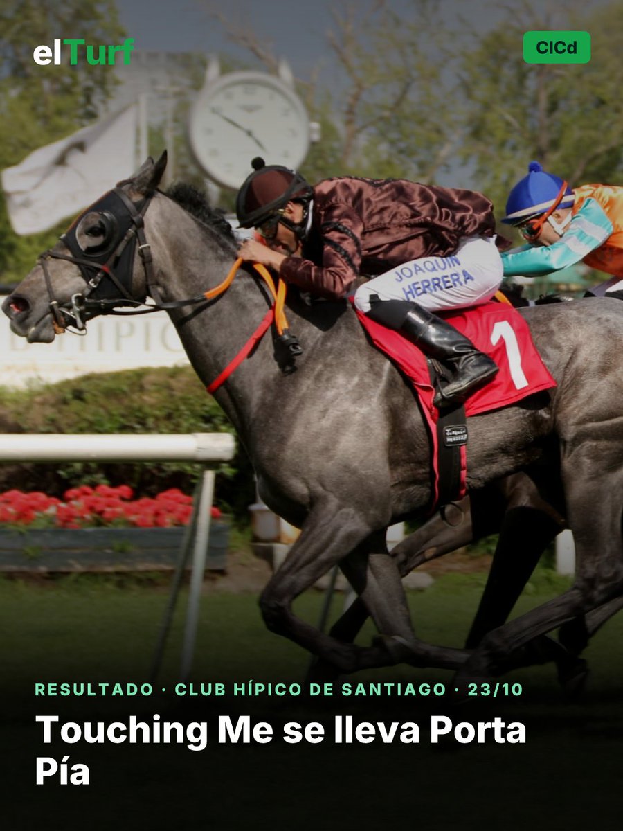 ElTurf's tweet photo. 🐎 Touching Me se lleva Porta Pía

La crónica completa 👉 https://t.co/zrFODIlO9p https://t.co/lYafEM7Zjr