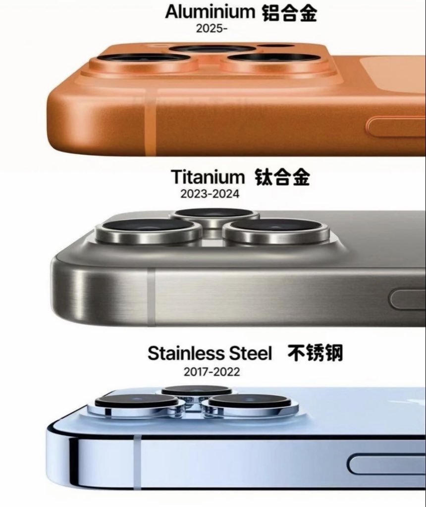 JGS_2016's tweet photo. $AAPL 苹果向Perryman Company投入1亿美元，用于生产苹果产品所使用的钛金属。

iphone17/18的铝合金外壳质感真是回到10年前

iphone20有望回归钛金属外壳 https://t.co/ZdjN4Tk9sb