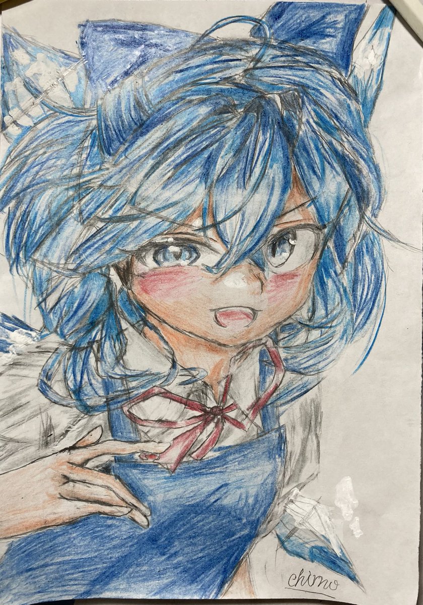 yipisw's tweet photo. #東方Projectㅤ 
チルノ描いてみた https://t.co/K9PVHxIVTj