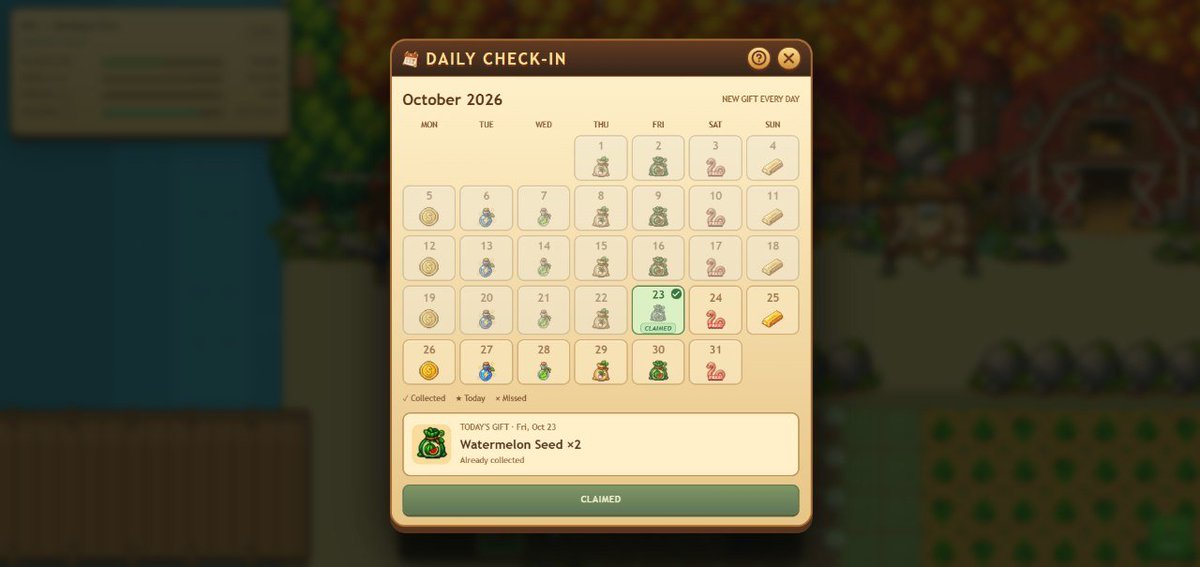 HarvestValeGame tweet picture