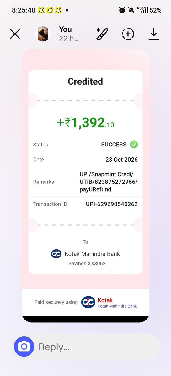 _b_legit_'s tweet photo. @SnapmintEmi @Amitsmtt001 @delhivery Where is the remaining amount dude u guys think we stupids or what?
1908 balance is pending 
Just got the refund of 1392
And i paid the down payment for 3300
@SnapmintEmi https://t.co/CHjIQovAqE
