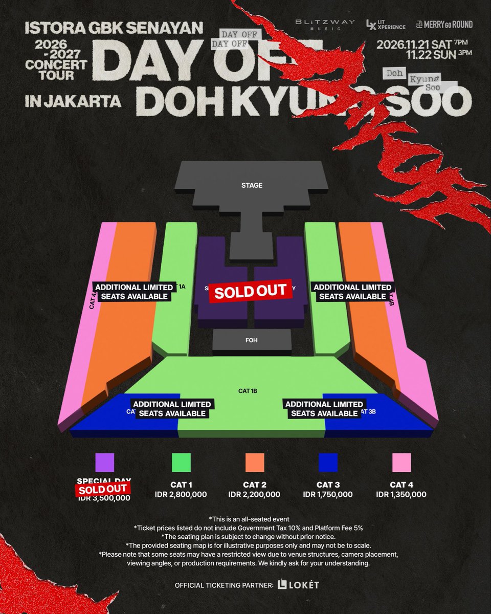 luirevka's tweet photo. OPEN JASA WAR TIKET KONSER DOH KYUNGSOO DAY OFF ADD SEAT

Fee (per tix)
CAT 1, 2 — 135k
CAT 3, 4 — 100k

Data pribadi buyer
Self Payment

Order langsung gedor DM aja thank u

wts wtb want to sell buy jaswar jastip htb proxy

#wts #wtb #zonauang #dohkyungsoo https://t.co/ozhTlpBQen