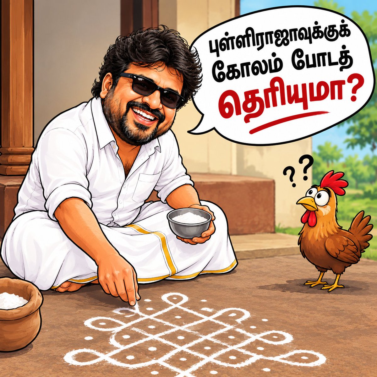 Ravanan2606's tweet photo. புள்ளிராஜா இல்ல… இவர்தான் கிள்ளி ராஜாவே! 😂🔥 https://t.co/x8rNInNh1w