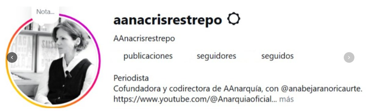 anacrisrestrepo's tweet photo. Nos vemos en Instagram. Con doble A. https://t.co/EcklkoVmrj